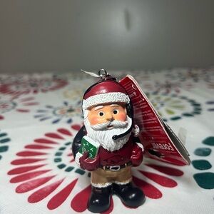 NWT Arkansas Razorbacks Coach Santa Resin Holiday Christmas Tree Ornament